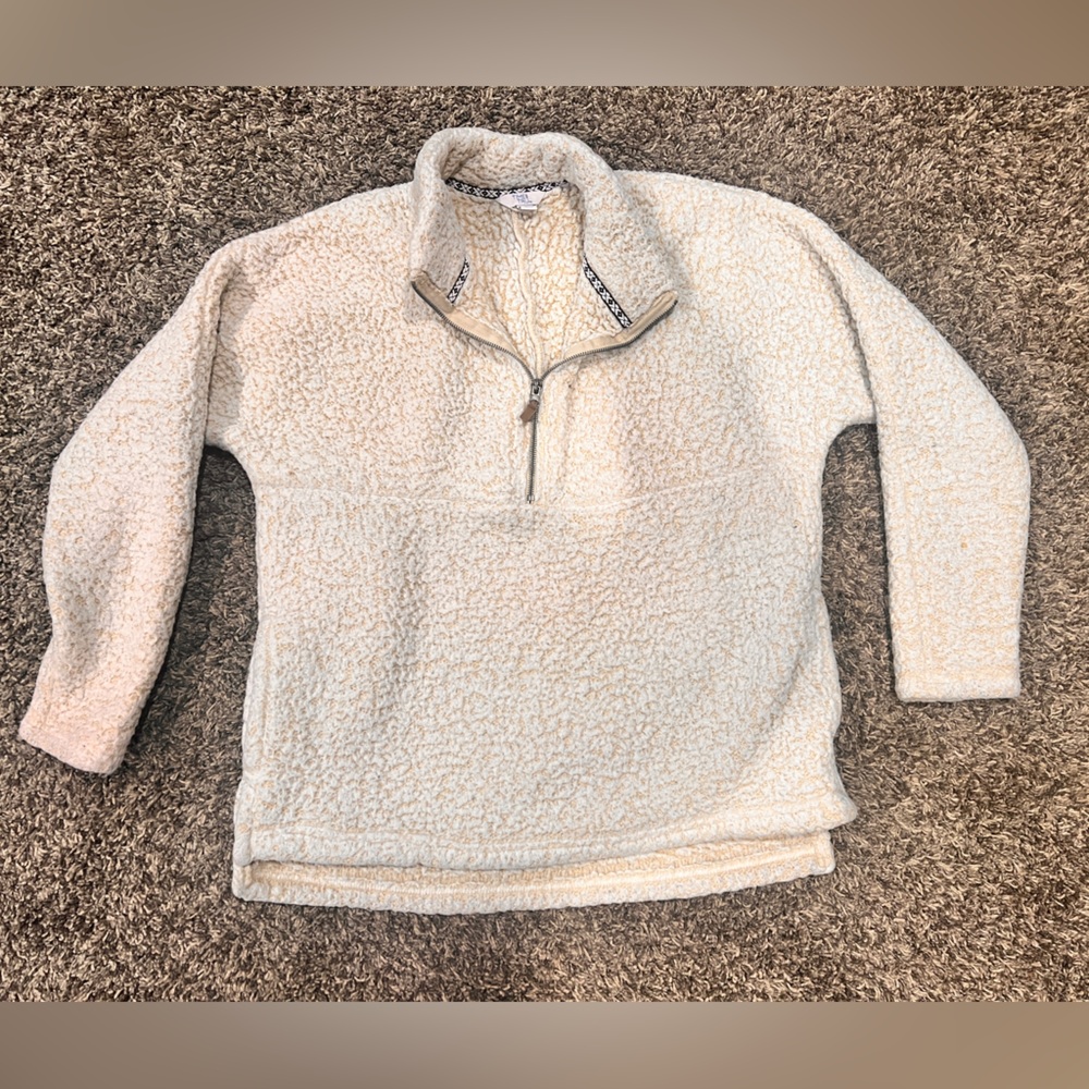 Time and Tru Cream Sherpa Fleece